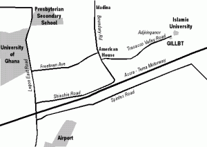 Map to new office and mobilization centre