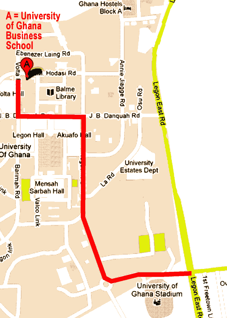 Map to UG Business School